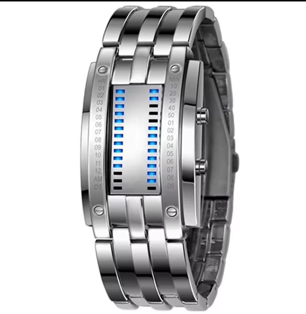 Binary Watch Silver #AS