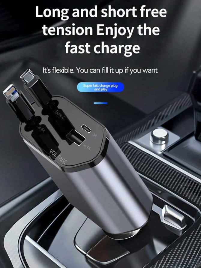C027SN W&O 4-Port Fast Car Charger
