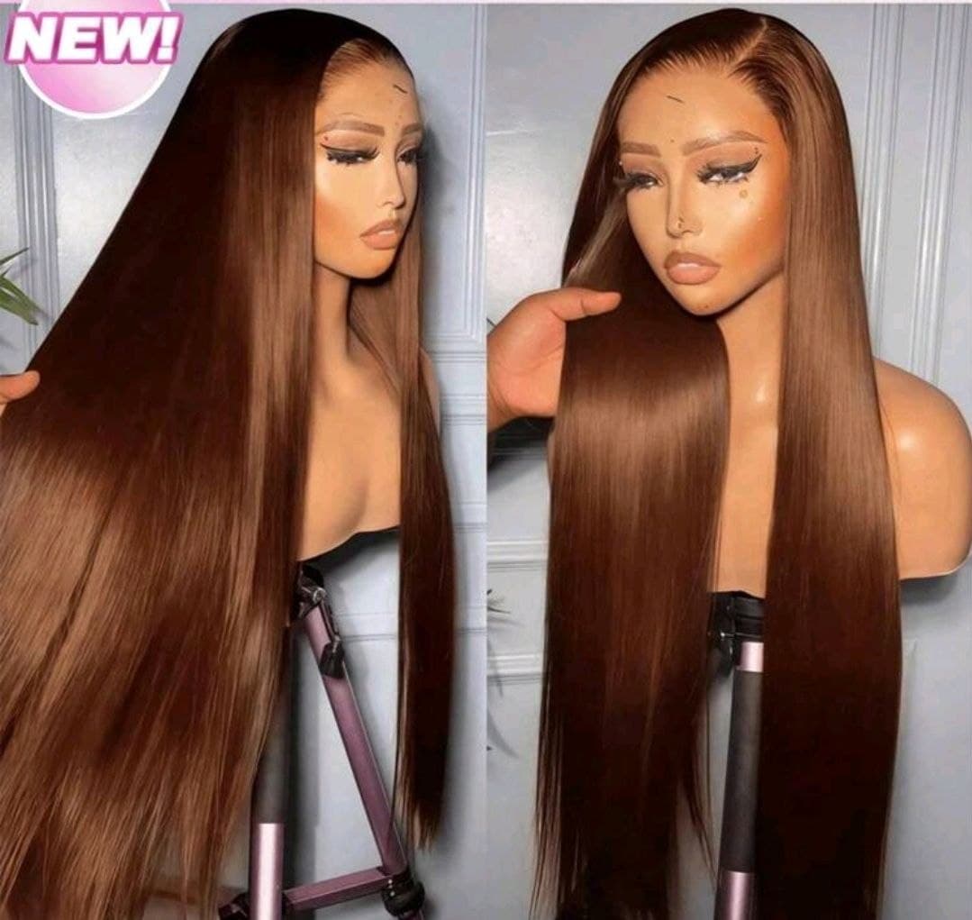 26 Inch Lace Front Wigs Human Frontal Hair Pre Plucked Straight Brazilian K001SN