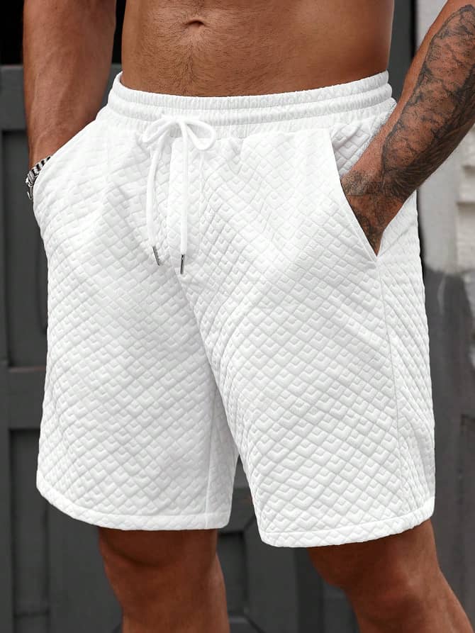 L003SN Azurnel Men's Casual Drawstring Shorts