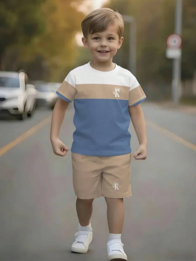 L015SN Boys' T-Shirt & Shorts Set