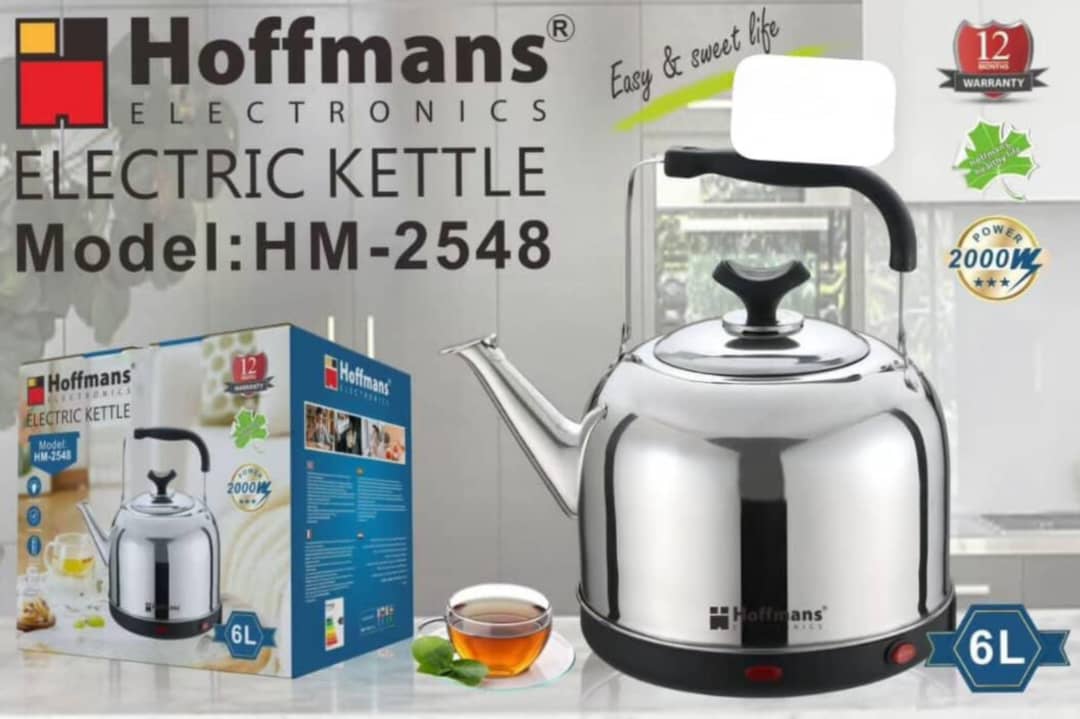 Hoffmans Electric Kettle HM 2548 – 2000W | 6L 🔥💧