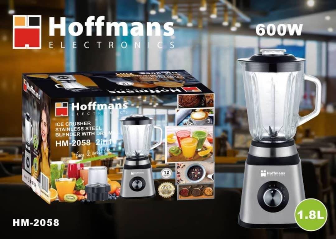 Hoffmans Blender HM 2058 – 600W | 1.8L 🔥🥤