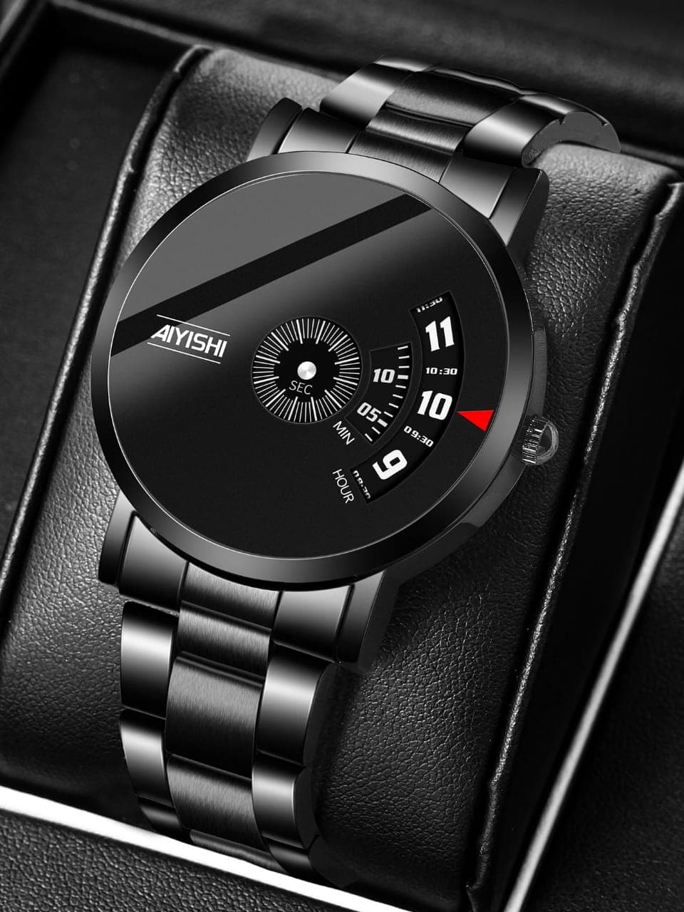 AIYISHI Men Minimalist Pointer Quartz Watch H002SN