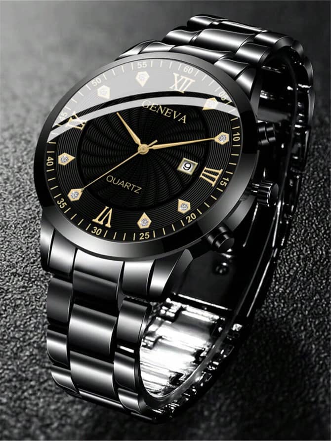 Luxury Men's Steel Band Quartz Watch
