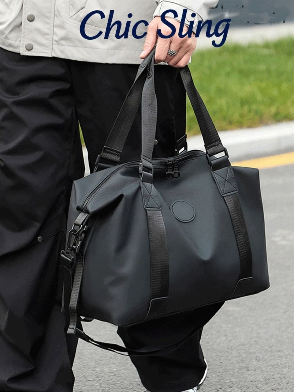 SHILAN Fashionable Minimalist Large Capacity Handbag, Weekend Travel Bag I001SN