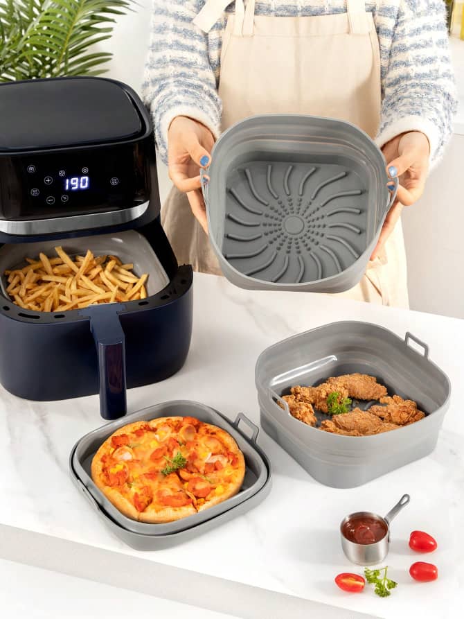 E038SN Silicone Air Fryer Pot Liner