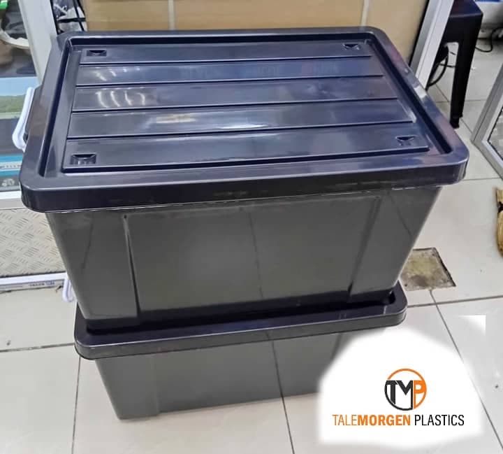 90L Black Storage Box